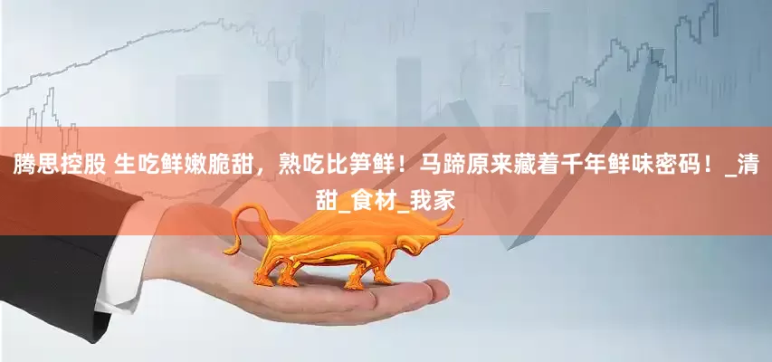 腾思控股 生吃鲜嫩脆甜，熟吃比笋鲜！马蹄原来藏着千年鲜味密码！_清甜_食材_我家