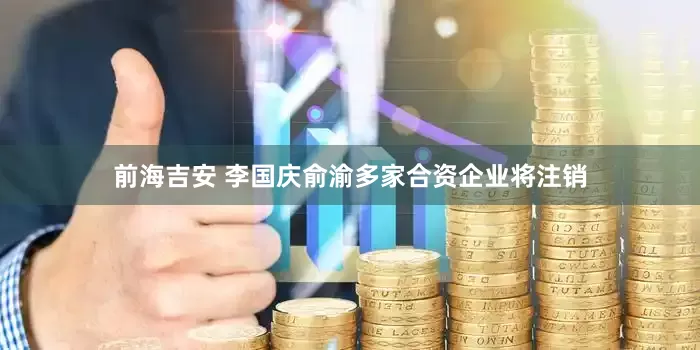 前海吉安 李国庆俞渝多家合资企业将注销